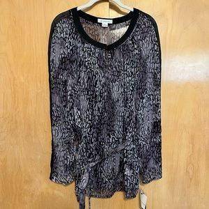 XL Liz Claiborne belted blouse